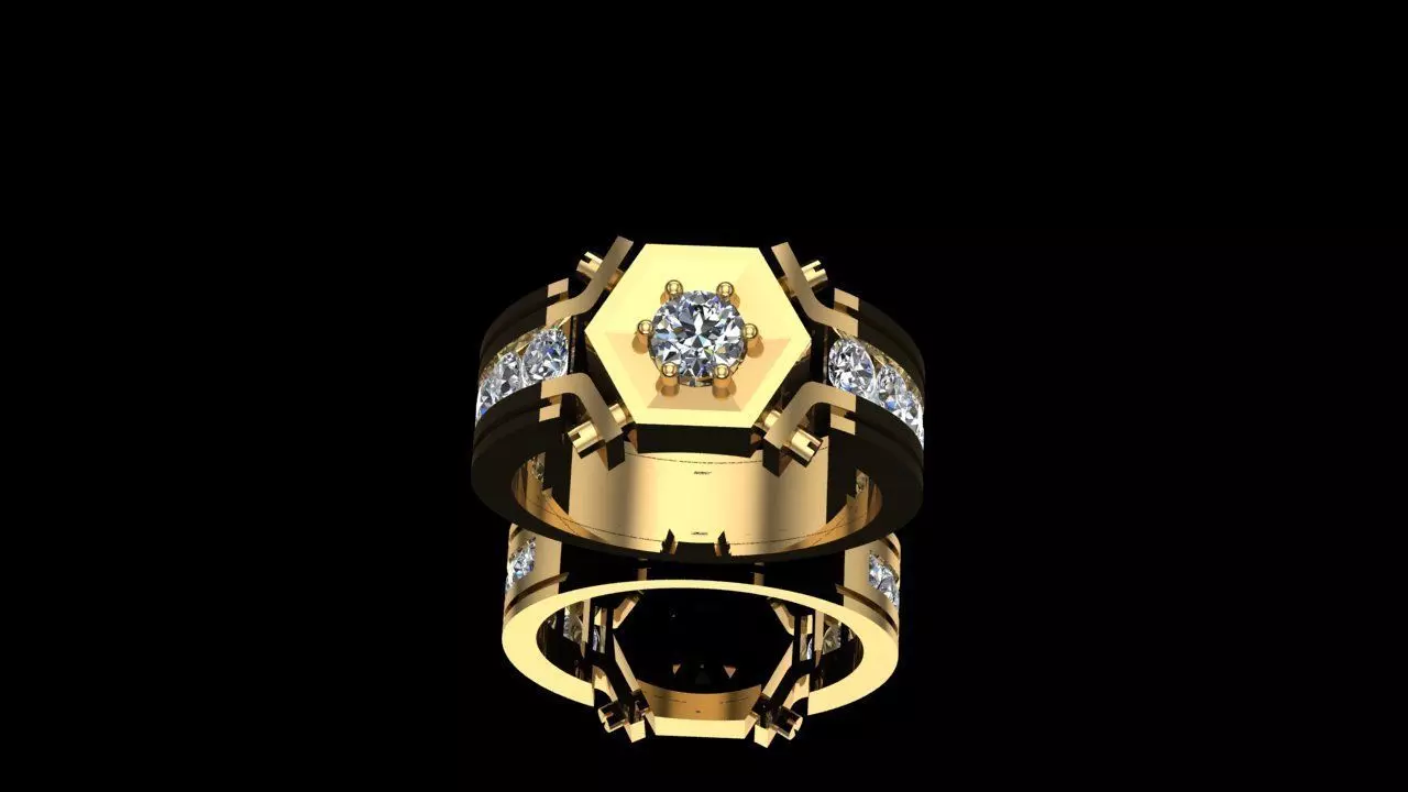 Men Ring 3D print model_0