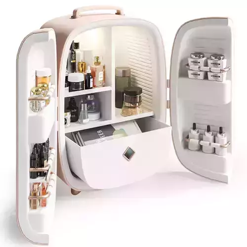 Cosmetic bag for make-up in a beauty salon or in the bathroom