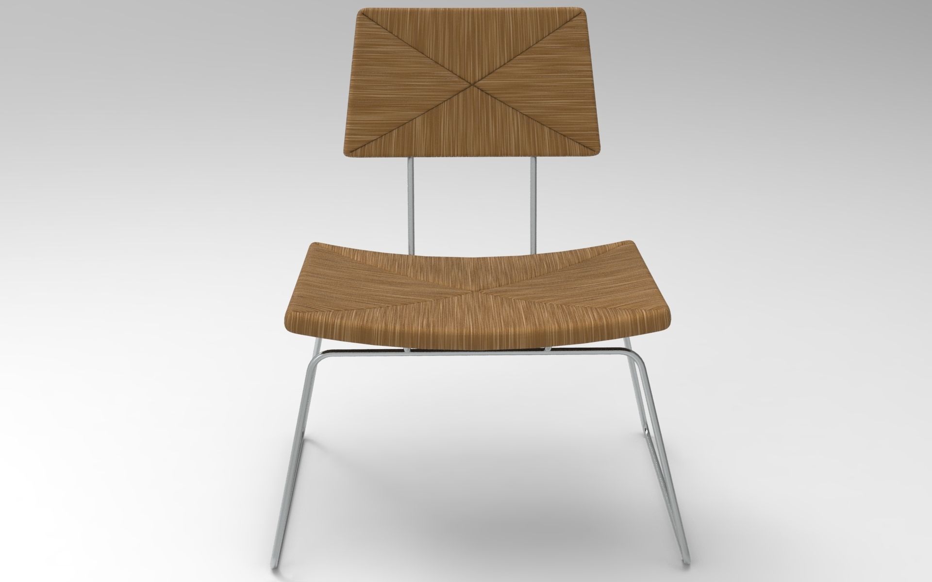 Yarn Chair Low-poly 3D model_4