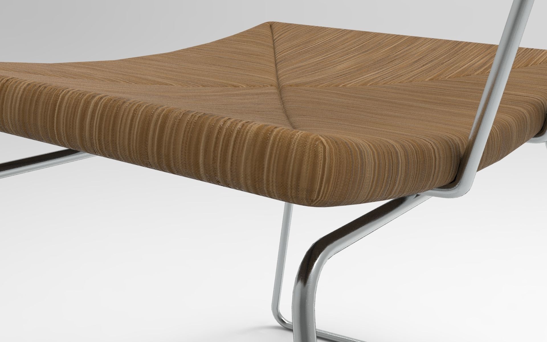 Yarn Chair Low-poly 3D model_3