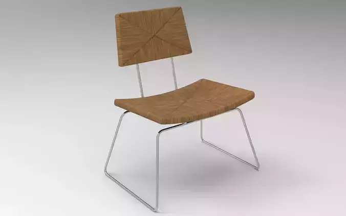 Yarn Chair Low-poly 3D model Yarn Chair Low-poly 3D model