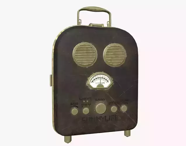 Cartoon Style Stylized Radio Sunnylife Radio Leather Edition