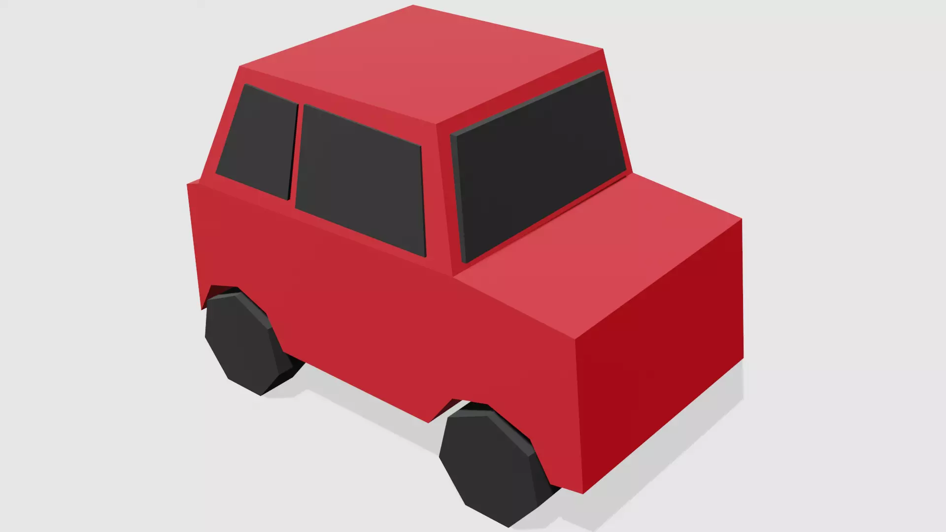 Low-poly Car Free low-poly 3D model