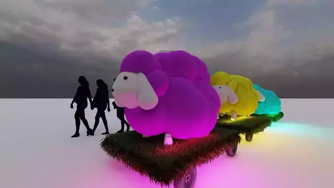 sheep leg Free 3D model