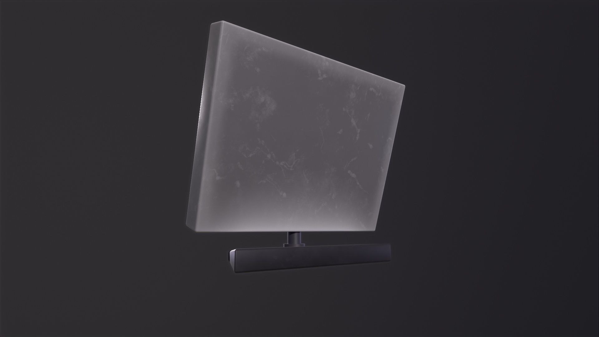 Monitor with heart rate 3D Model Low-poly 3D model_4