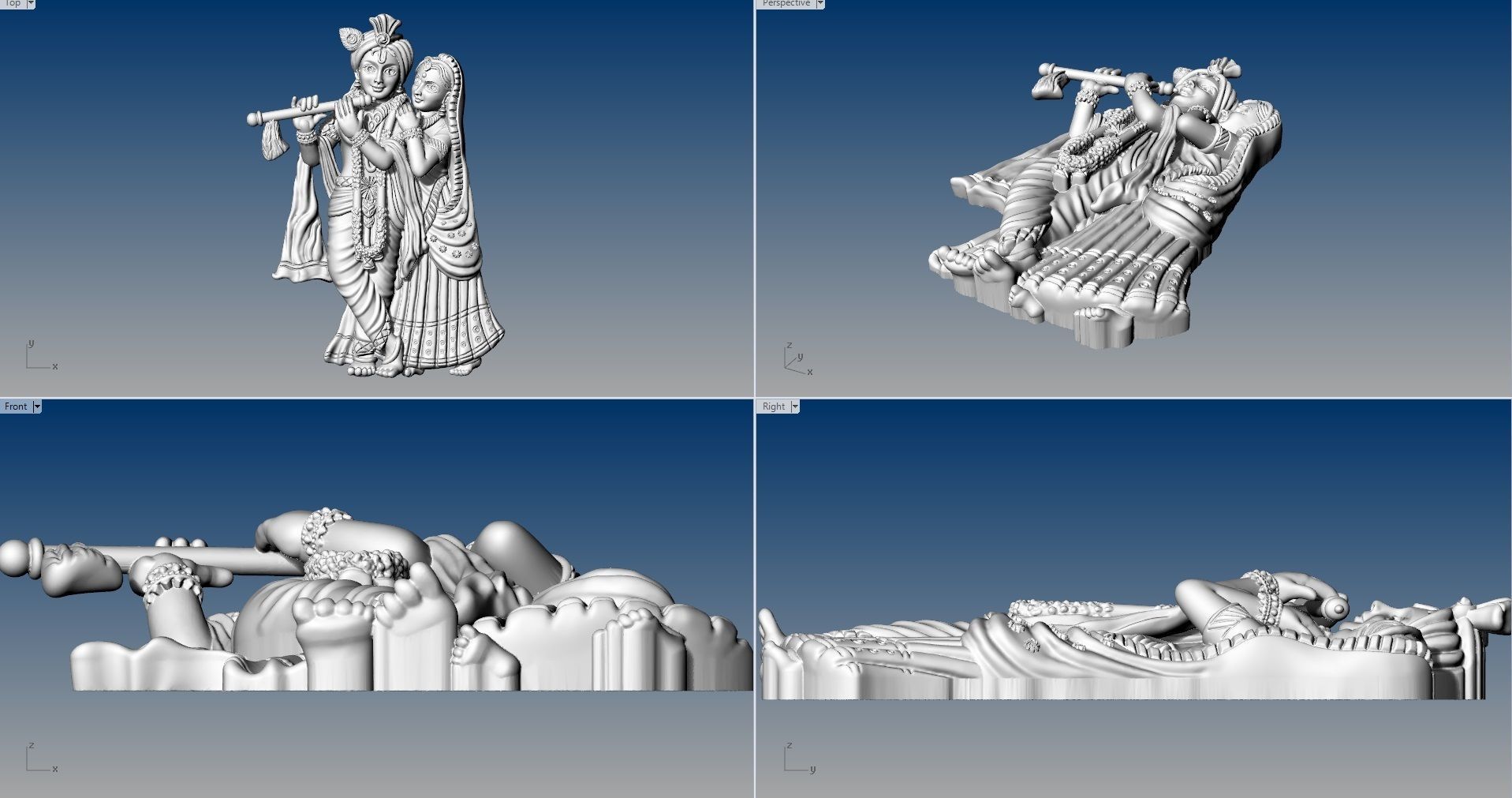 RATHA KRISHNA PENDENT 3D print model_4