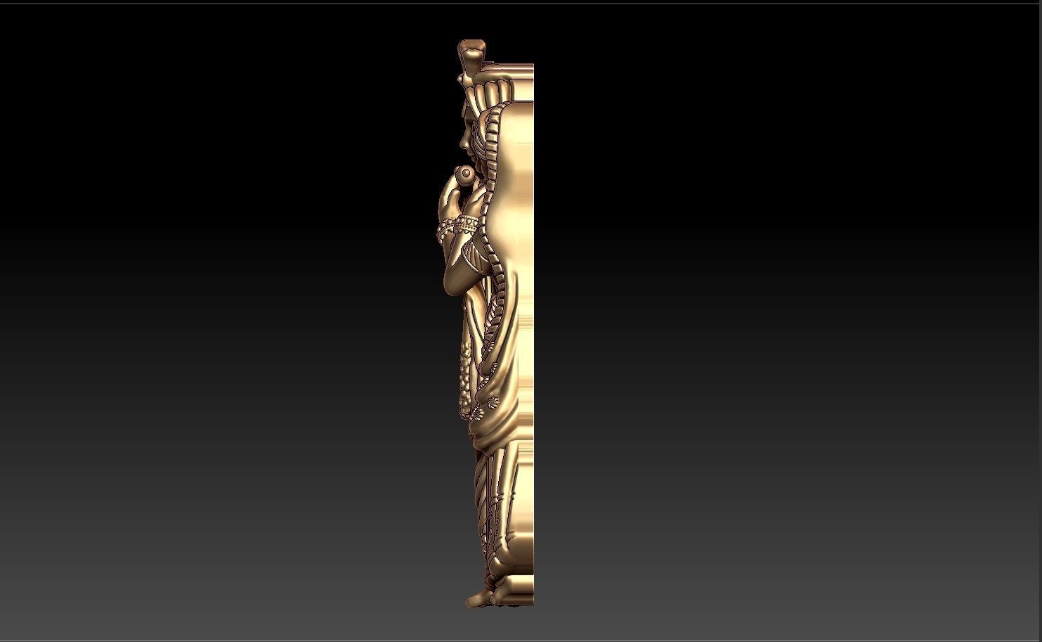 RATHA KRISHNA PENDENT 3D print model_5