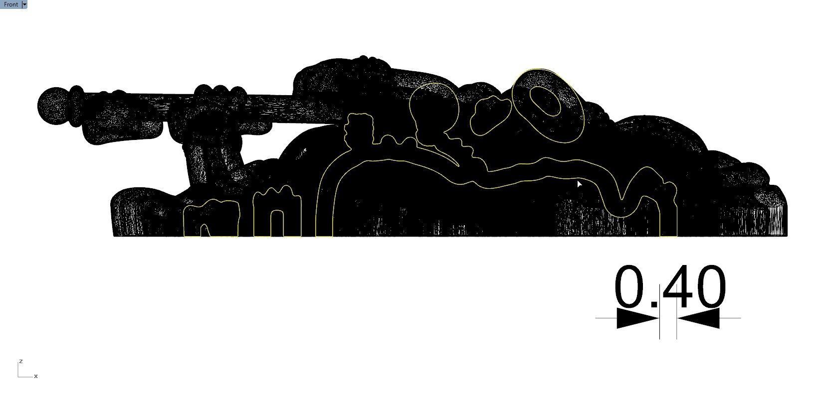 RATHA KRISHNA PENDENT 3D print model_3