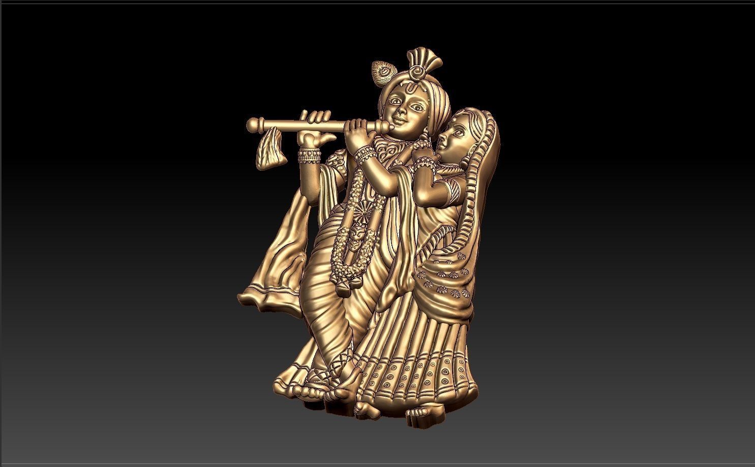 RATHA KRISHNA PENDENT 3D print model_1