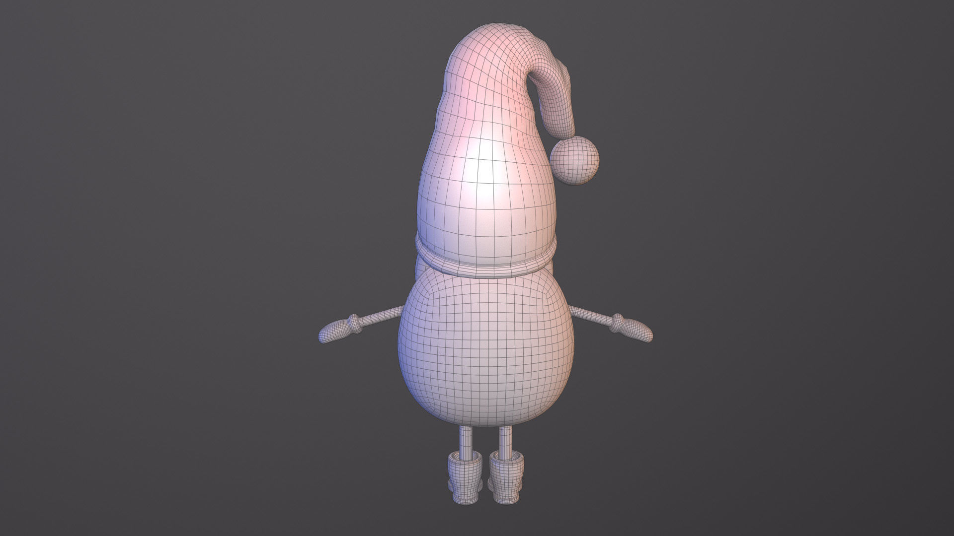 gnome boy Low-poly 3D model_20