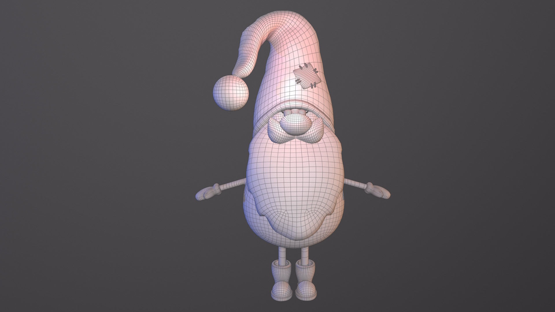 gnome boy Low-poly 3D model_18