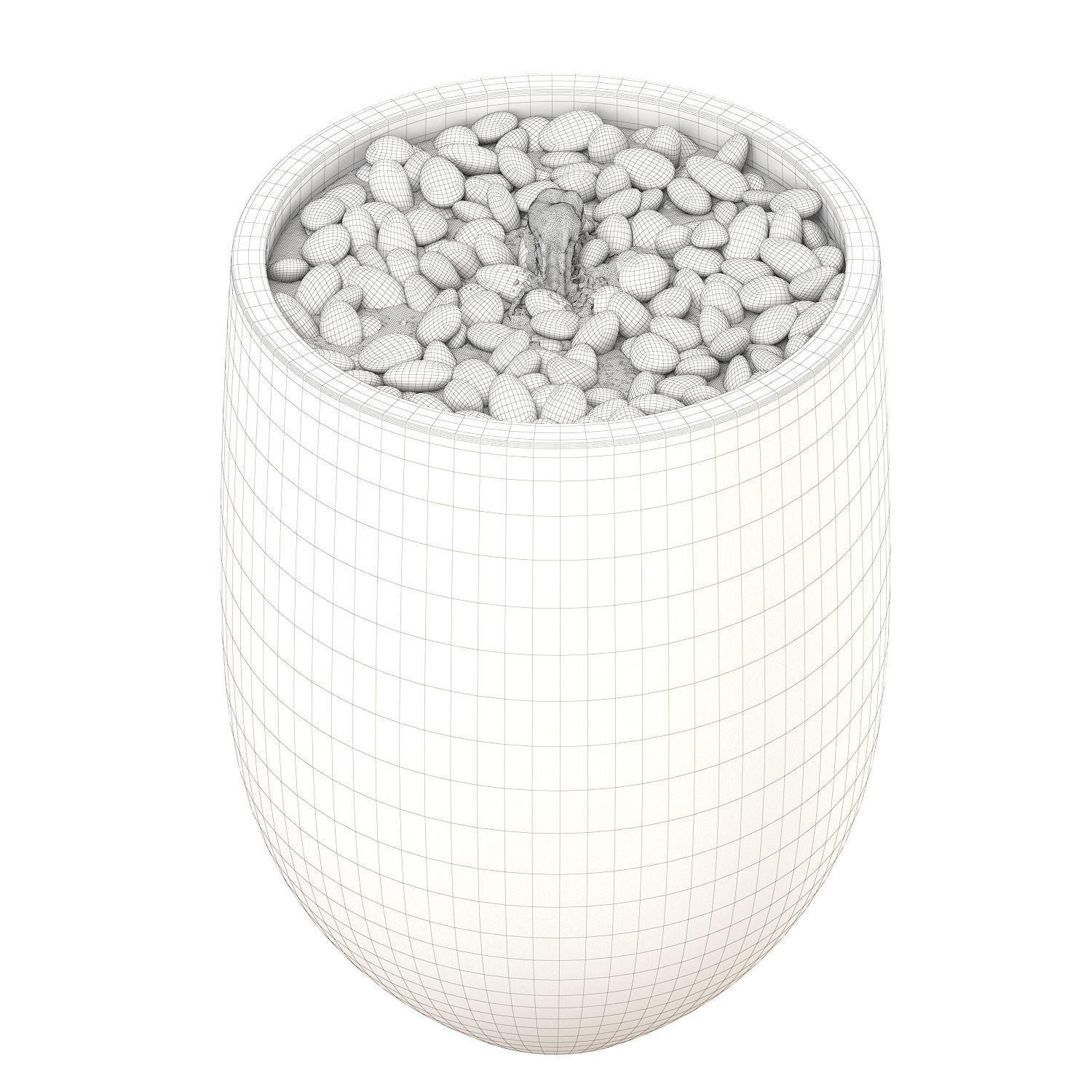 Bebel Pebble Fountain-Tall 3D model_6