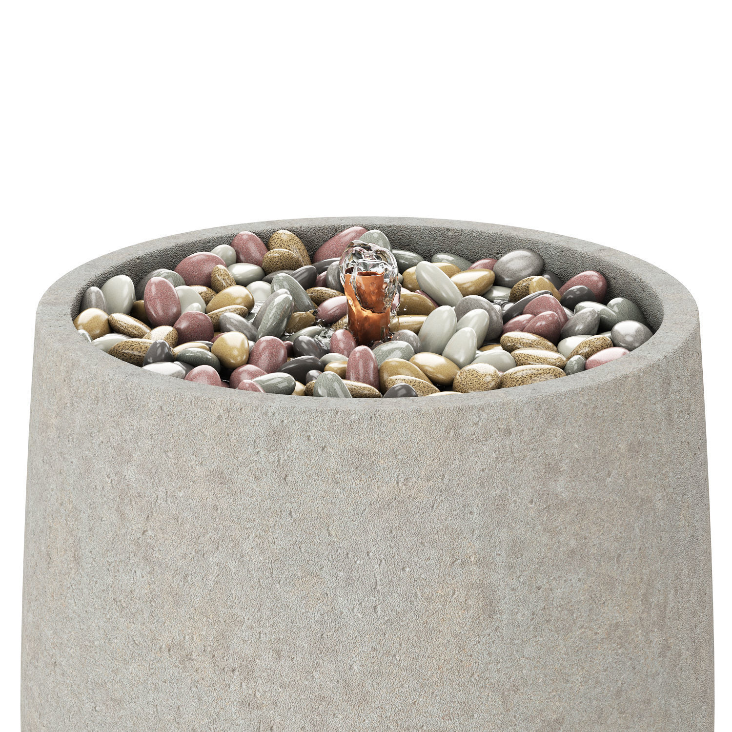 Bebel Pebble Fountain-Tall 3D model_2