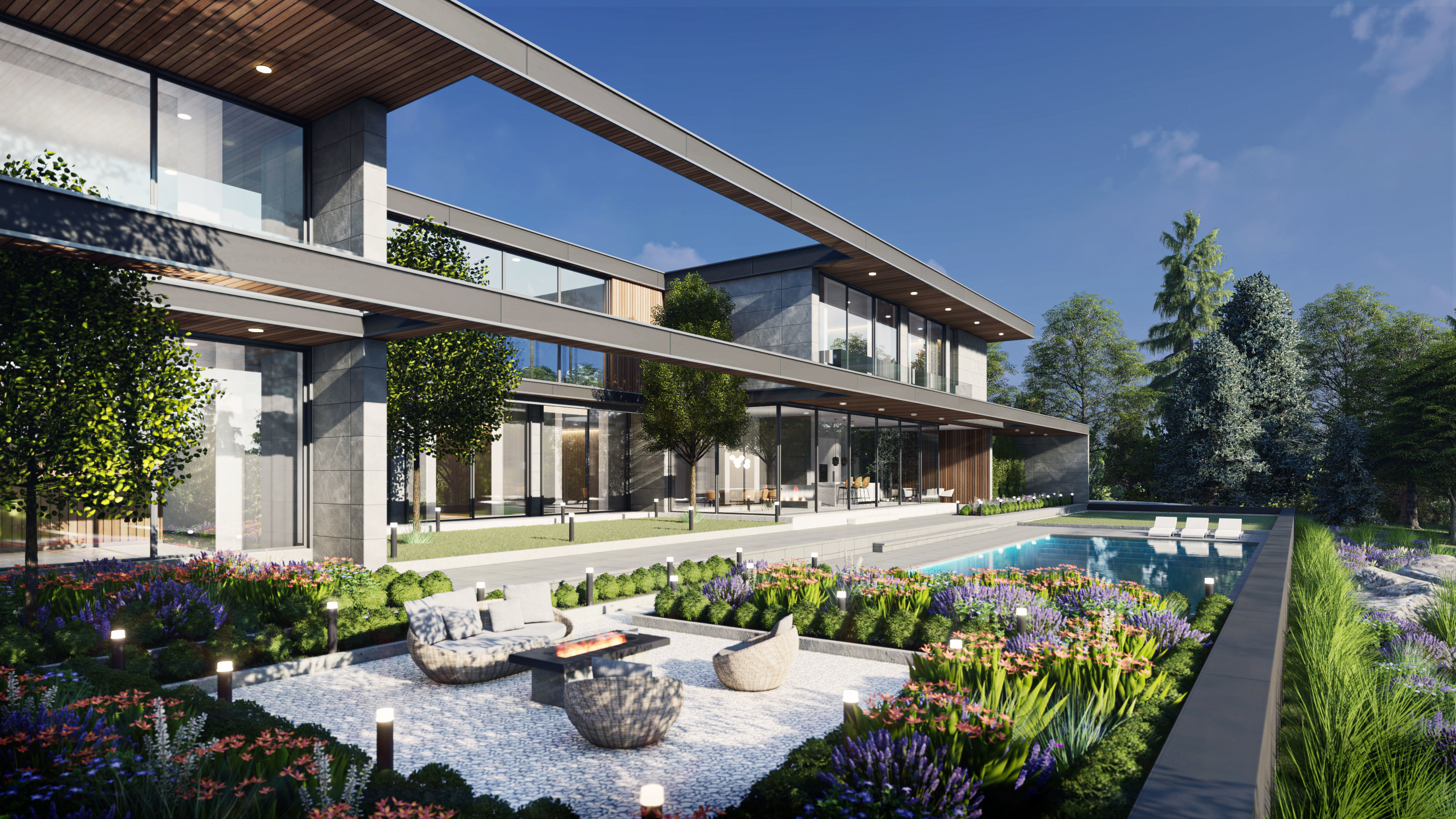 Horizontal House  - kitchen bedroom furniture 3D - 2D drawing 3D model_5