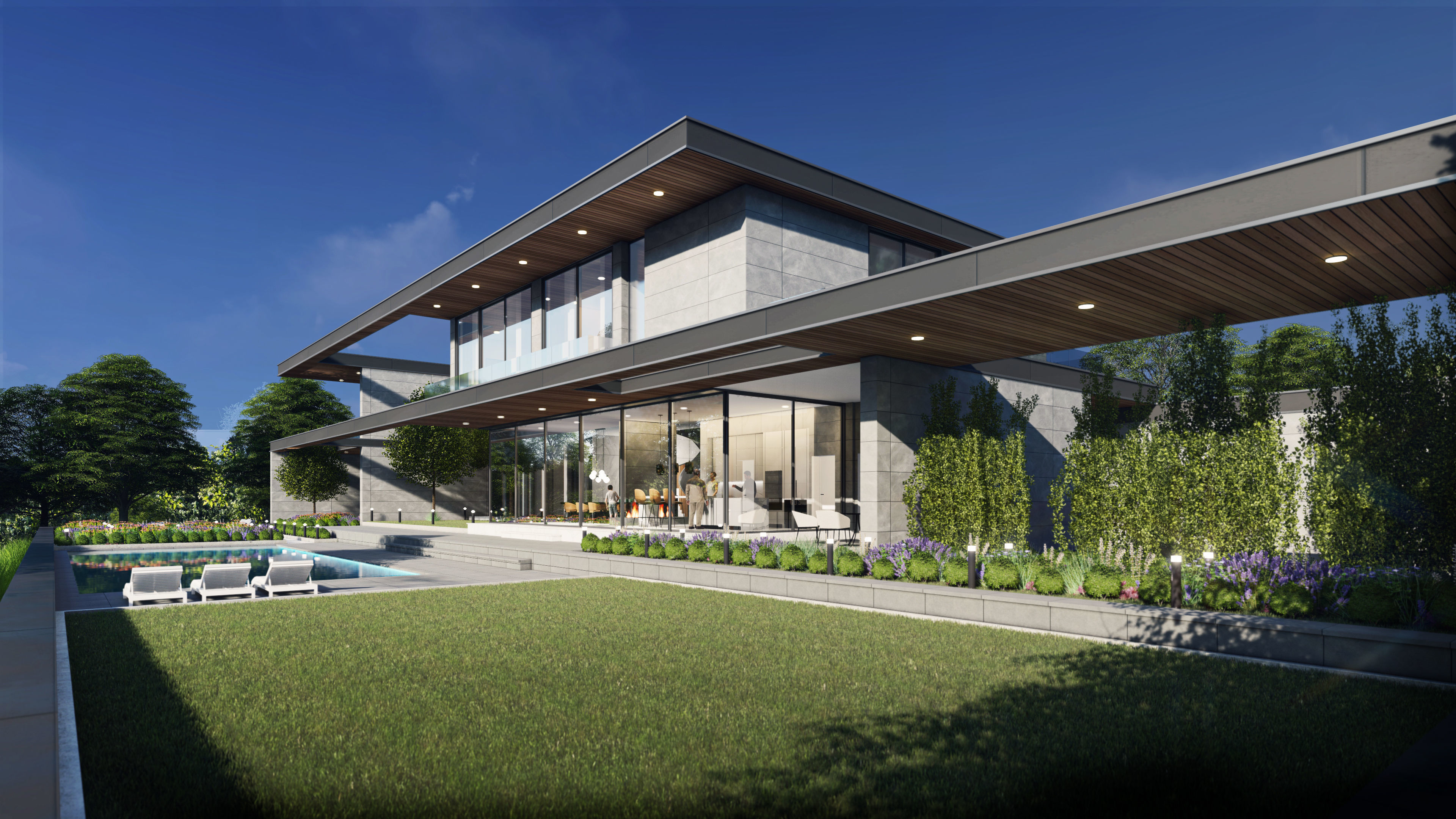 Horizontal House  - kitchen bedroom furniture 3D - 2D drawing 3D model_8