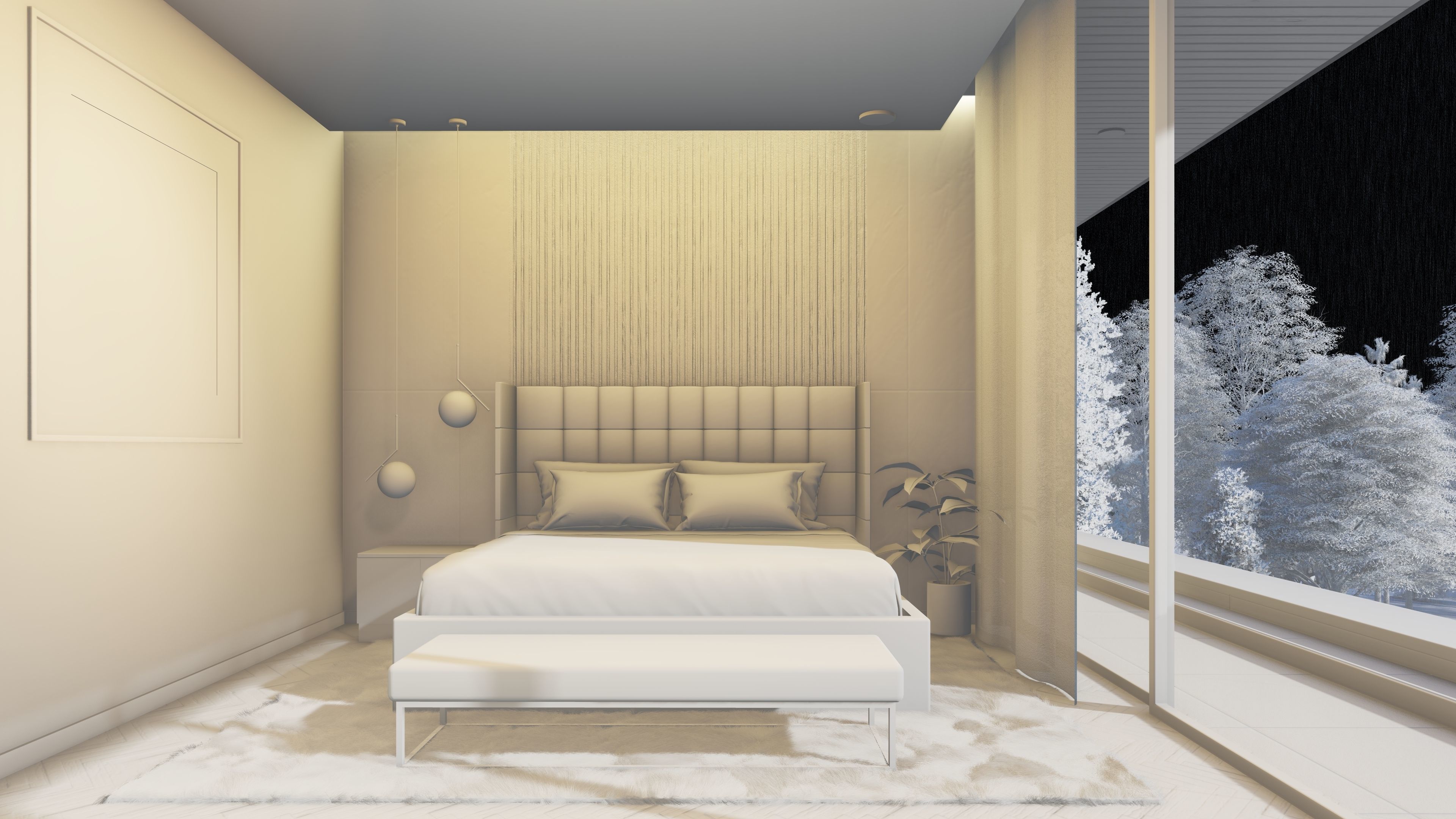 Horizontal House  - kitchen bedroom furniture 3D - 2D drawing 3D model_20