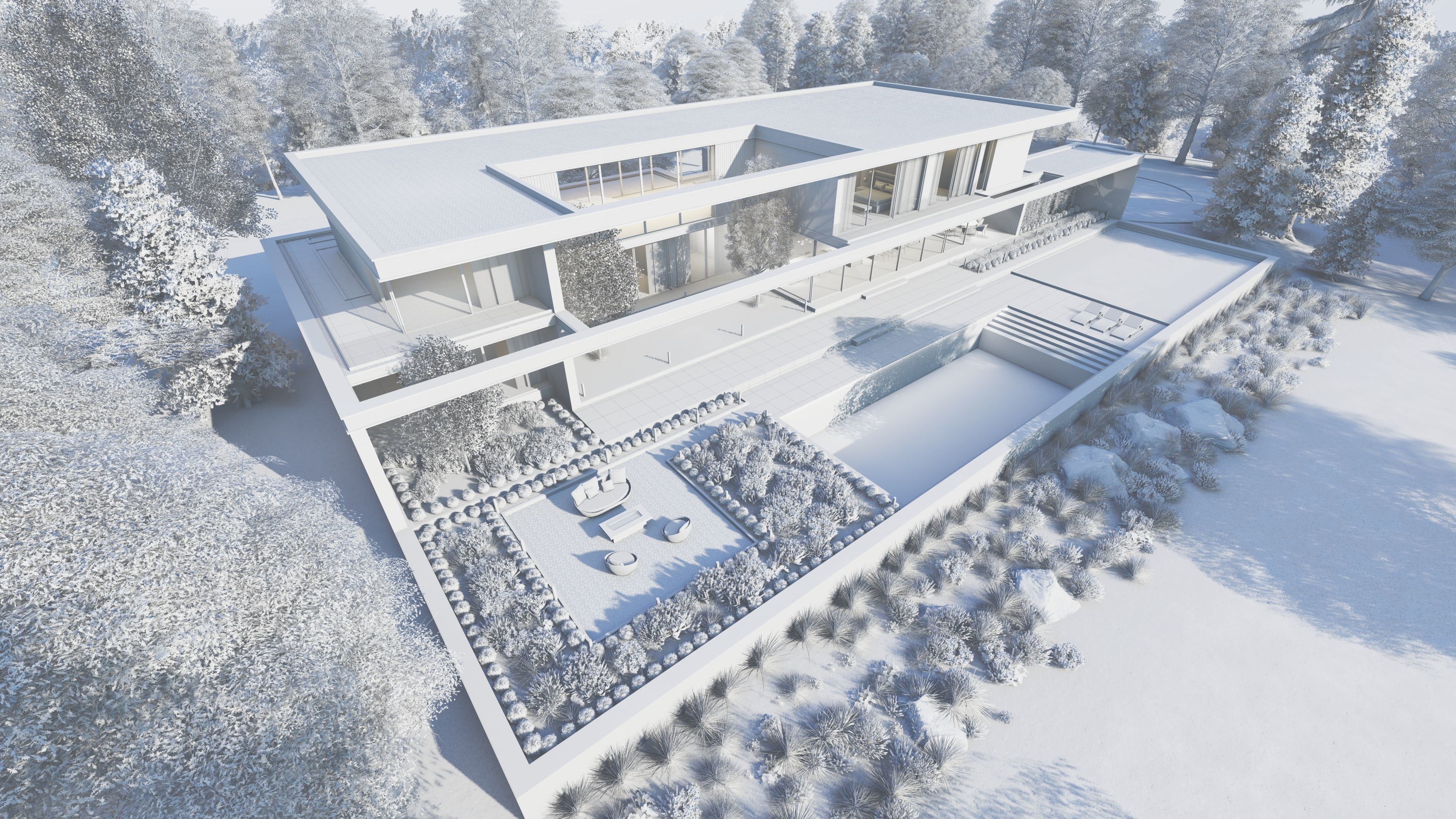 Horizontal House  - kitchen bedroom furniture 3D - 2D drawing 3D model_21