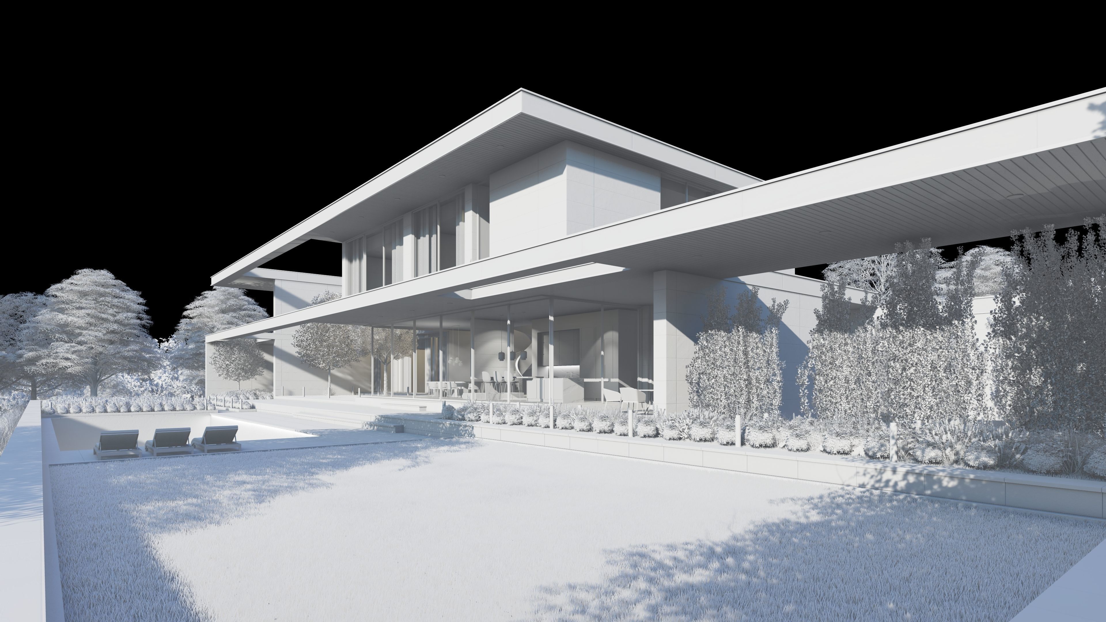 Horizontal House  - kitchen bedroom furniture 3D - 2D drawing 3D model_19