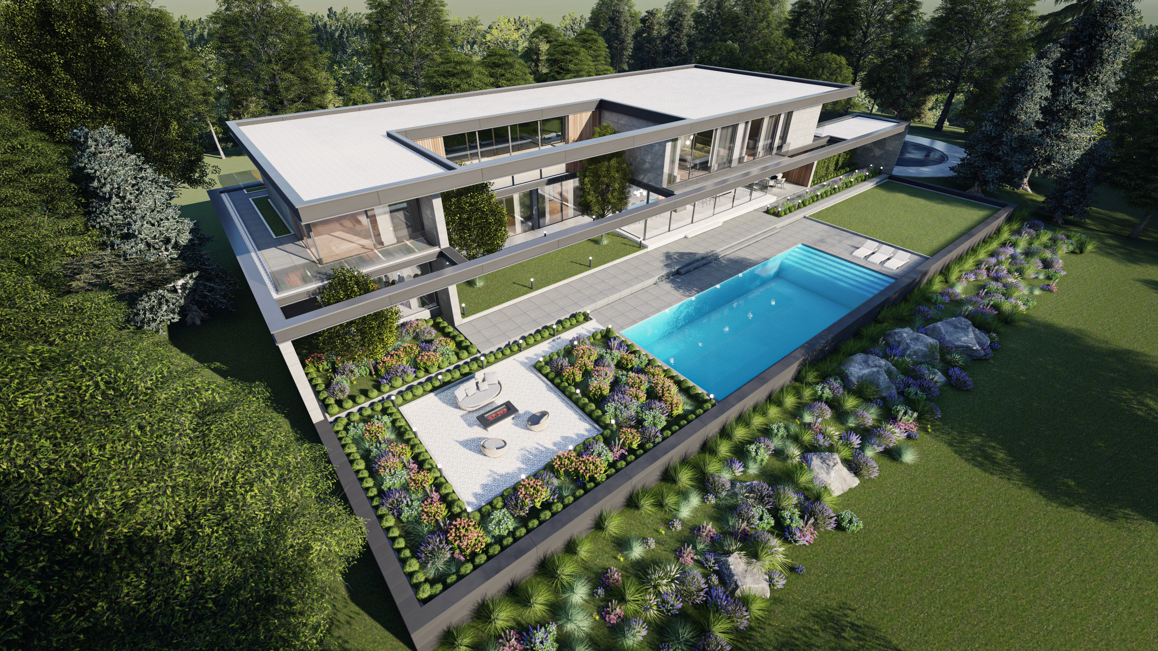 Horizontal House  - kitchen bedroom furniture 3D - 2D drawing 3D model_11