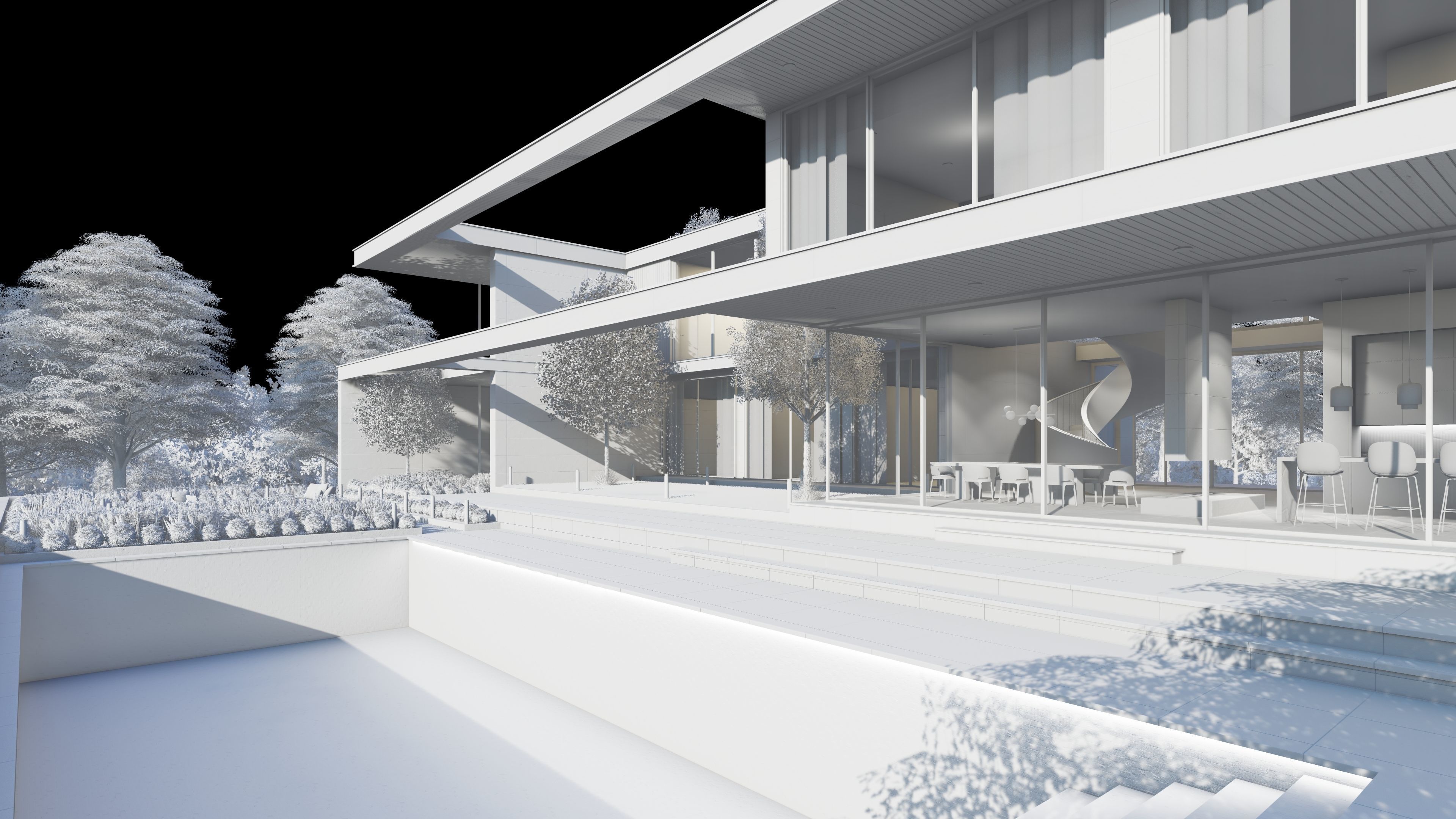 Horizontal House  - kitchen bedroom furniture 3D - 2D drawing 3D model_18