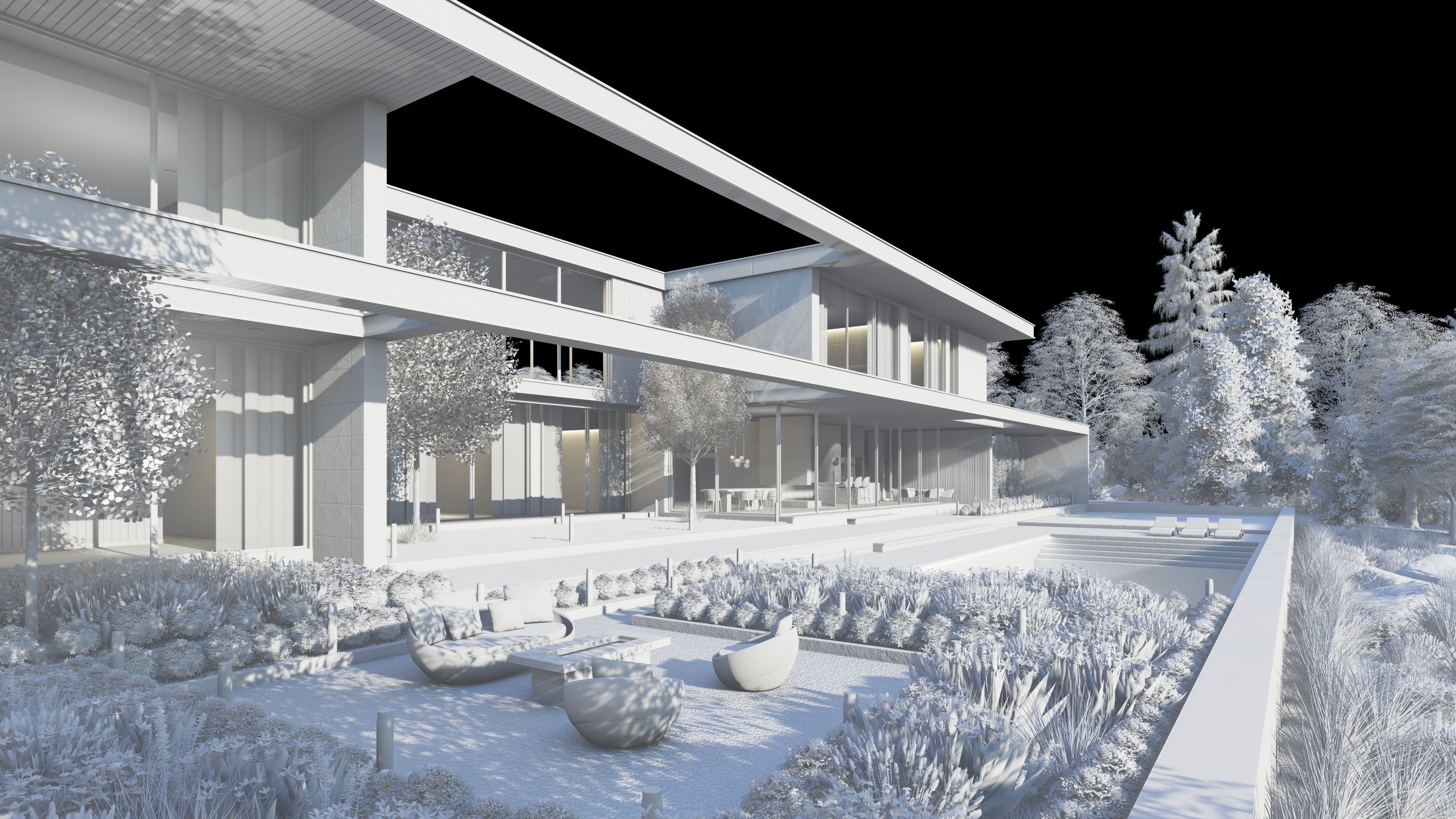 Horizontal House  - kitchen bedroom furniture 3D - 2D drawing 3D model_24