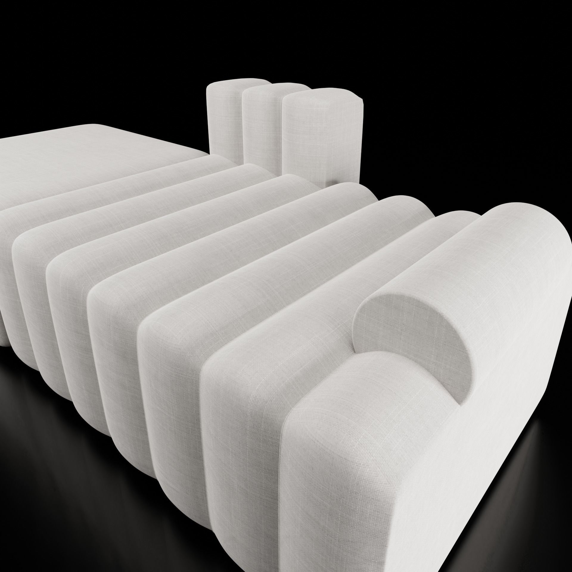 modern couch sofa 1 3D model_1