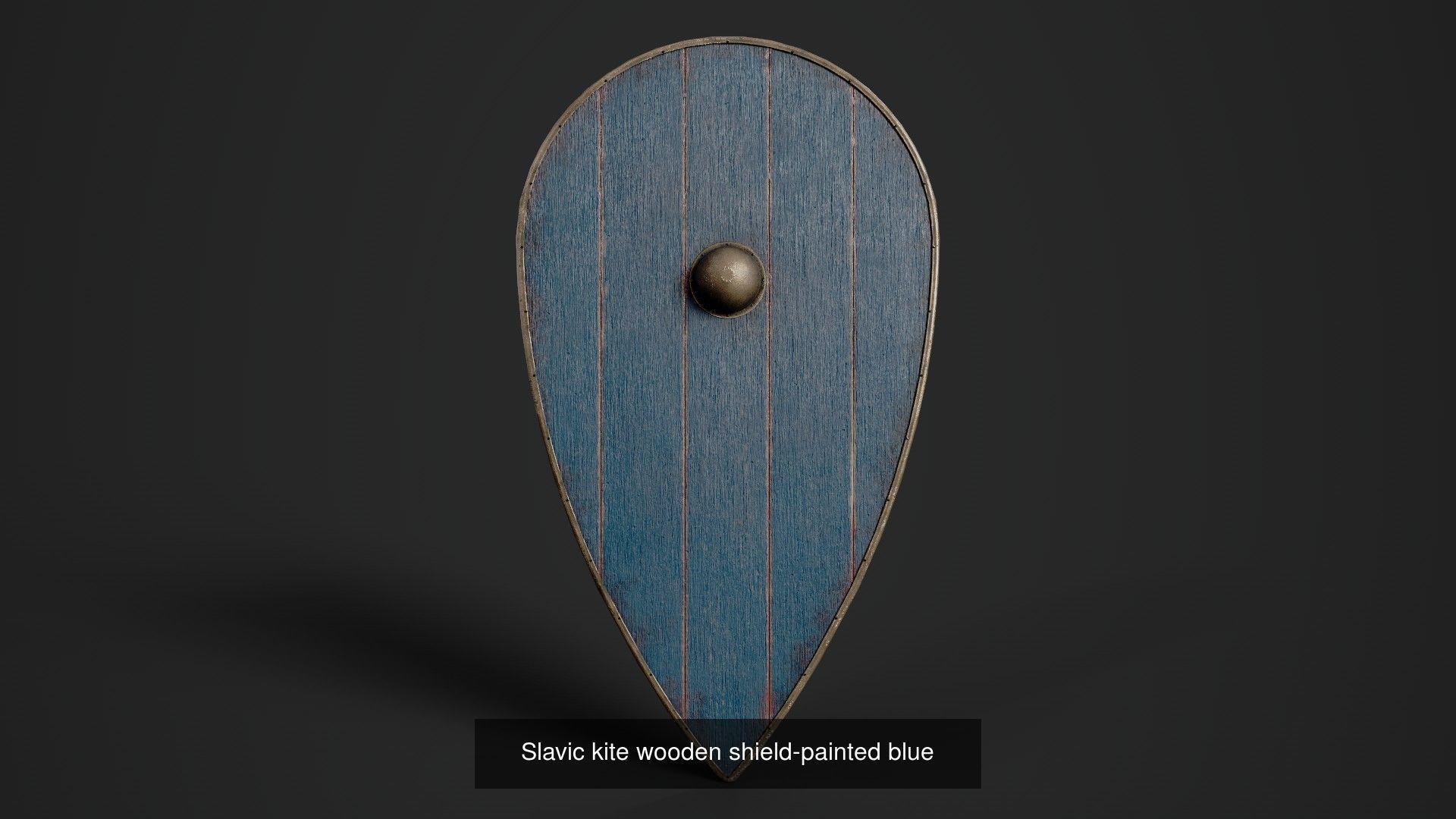 Slavic kite wooden shields 20 pieces 3D Model Collection_16