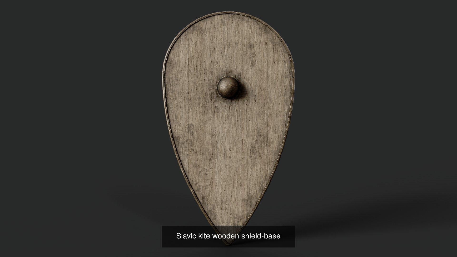 Slavic kite wooden shields 20 pieces 3D Model Collection_8