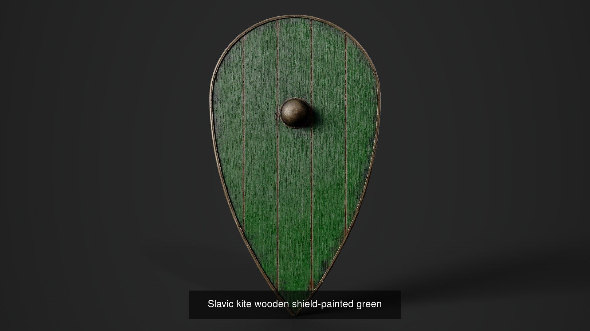 Slavic kite wooden shields 20 pieces 3D Model Collection_14