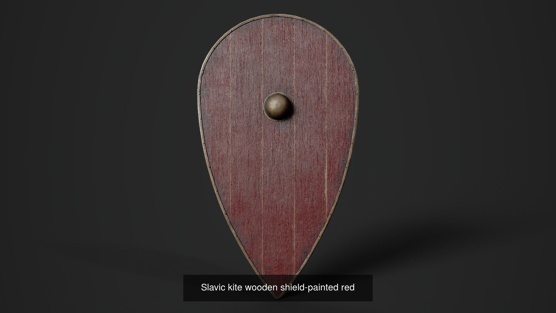 Slavic kite wooden shields 20 pieces 3D Model Collection_12
