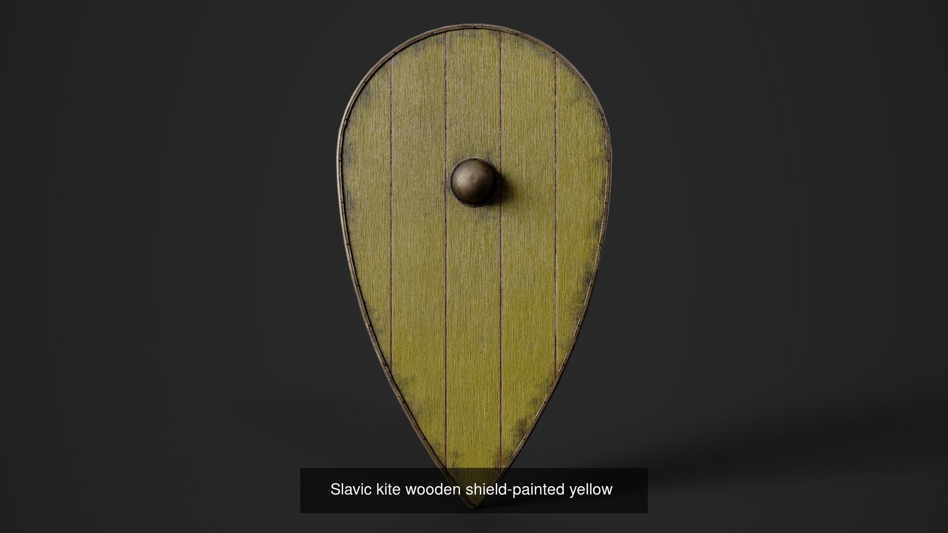 Slavic kite wooden shields 20 pieces 3D Model Collection_17