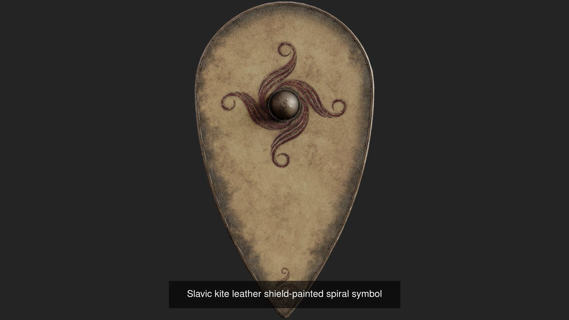 Slavic kite leather shields 20 pieces 3D Model Collection_8