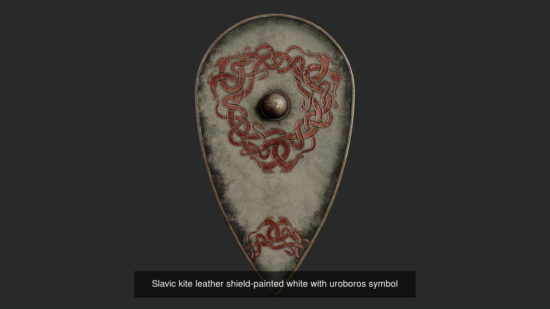 Slavic kite leather shields 20 pieces 3D Model Collection_15