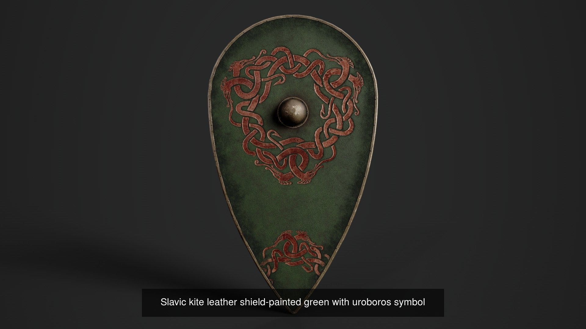 Slavic kite leather shields 20 pieces 3D Model Collection_25