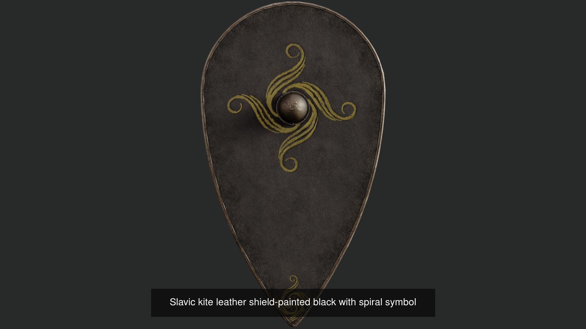 Slavic kite leather shields 20 pieces 3D Model Collection_18