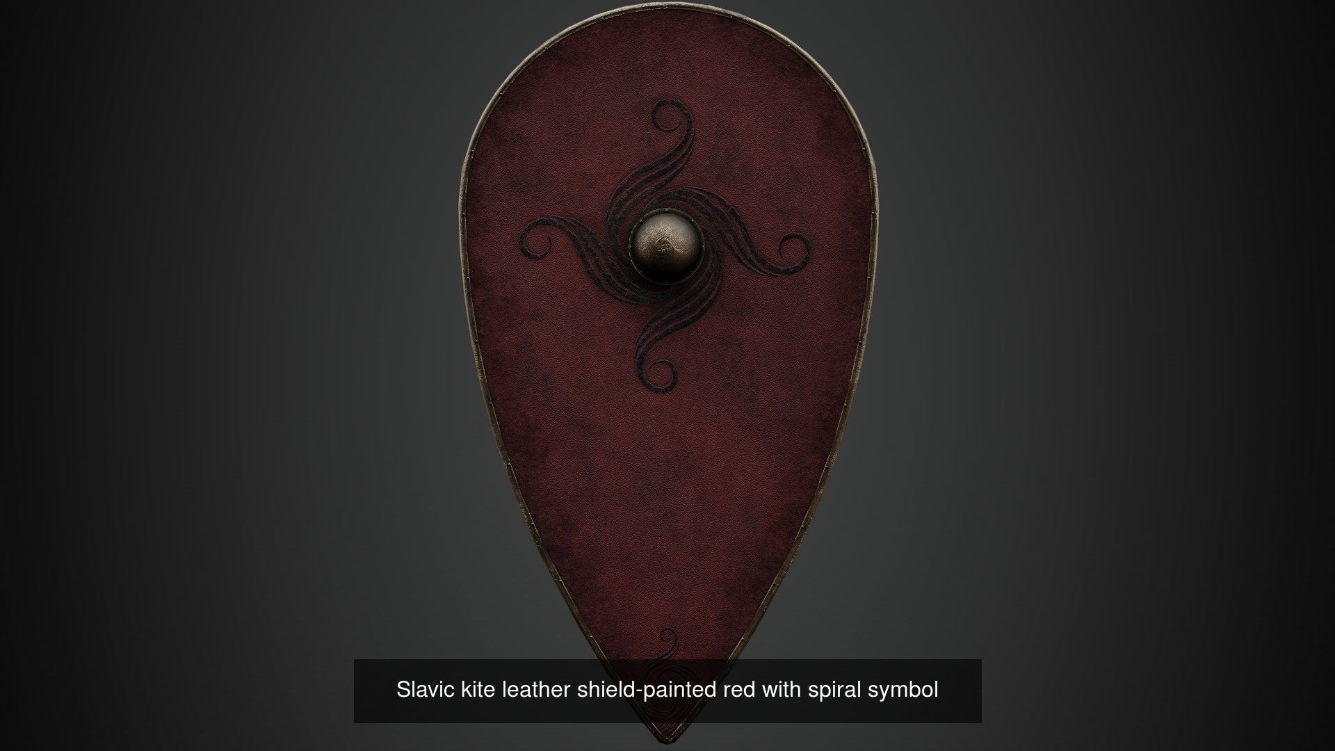 Slavic kite leather shields 20 pieces 3D Model Collection_23