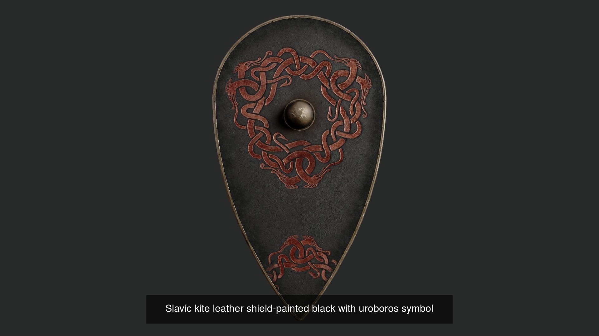 Slavic kite leather shields 20 pieces 3D Model Collection_10