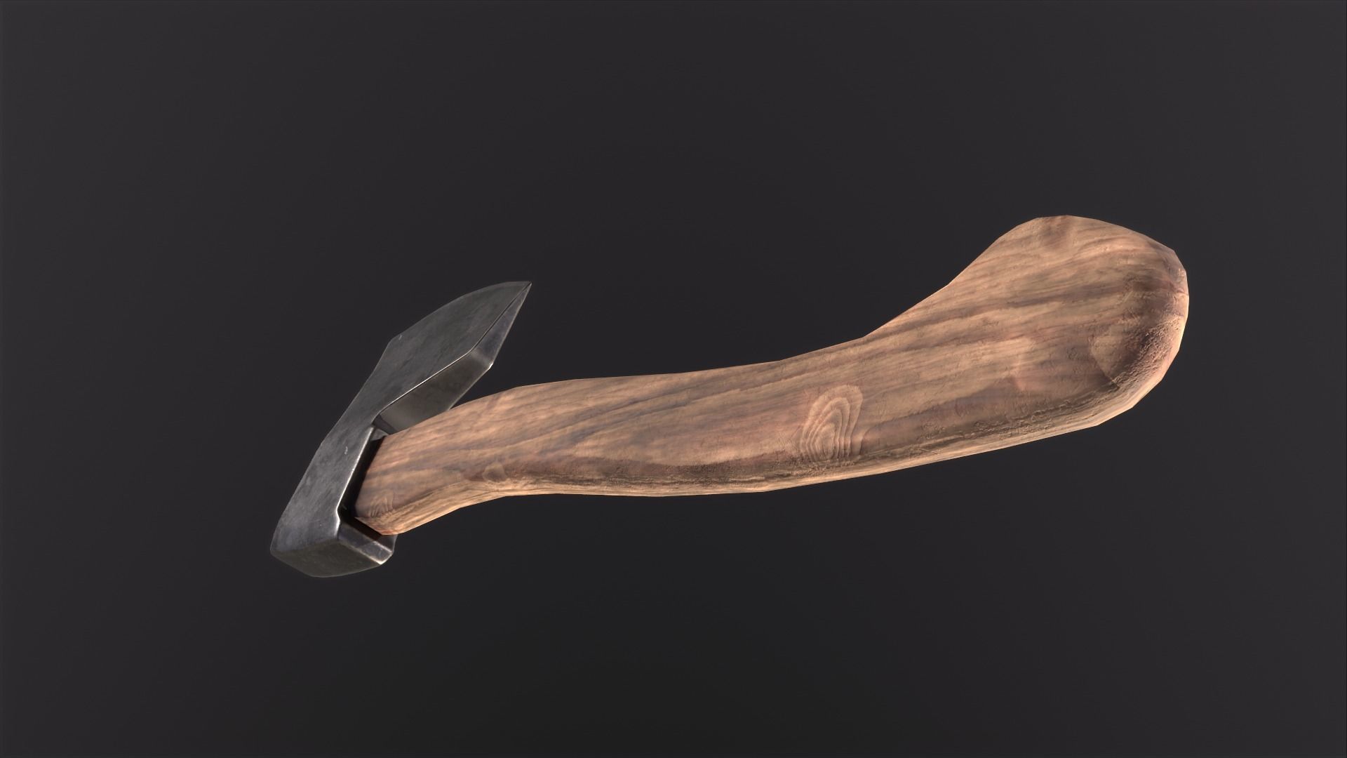 Axe tomahawk hatchet lowpoly Low-poly 3D model_7