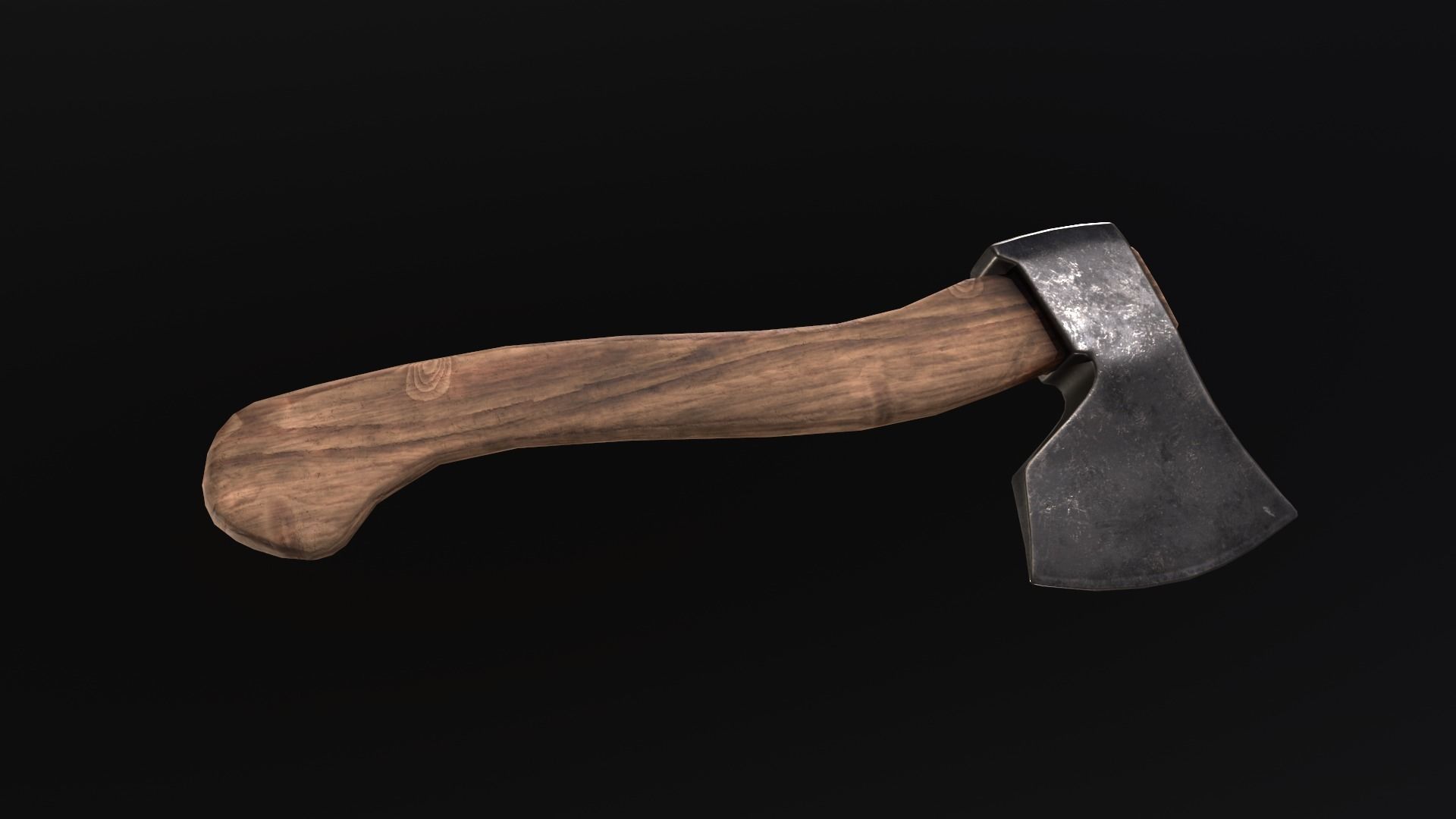 Axe tomahawk hatchet lowpoly Low-poly 3D model_12