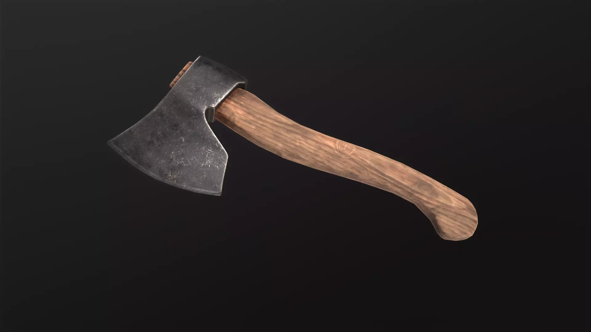 Axe tomahawk hatchet lowpoly Low-poly 3D model_0