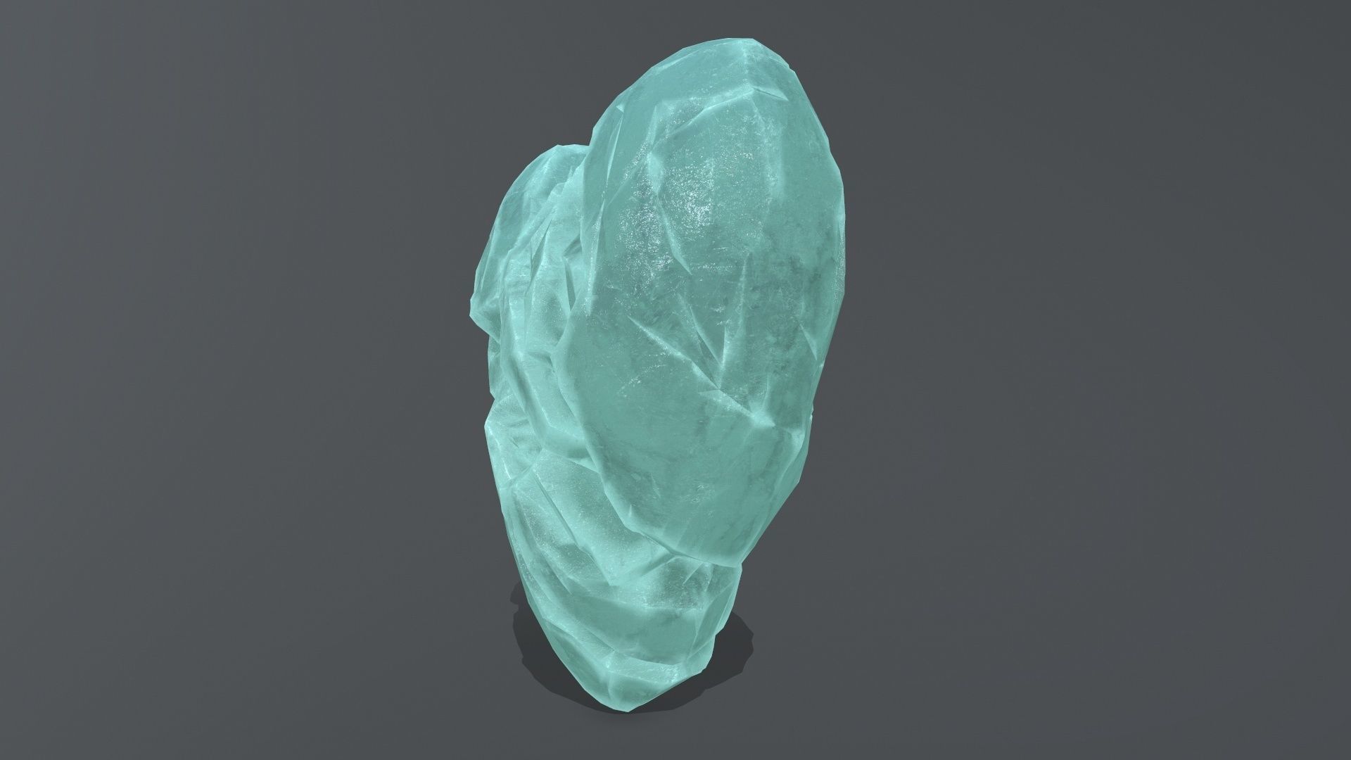 Broken Heart Low-poly 3D model_7