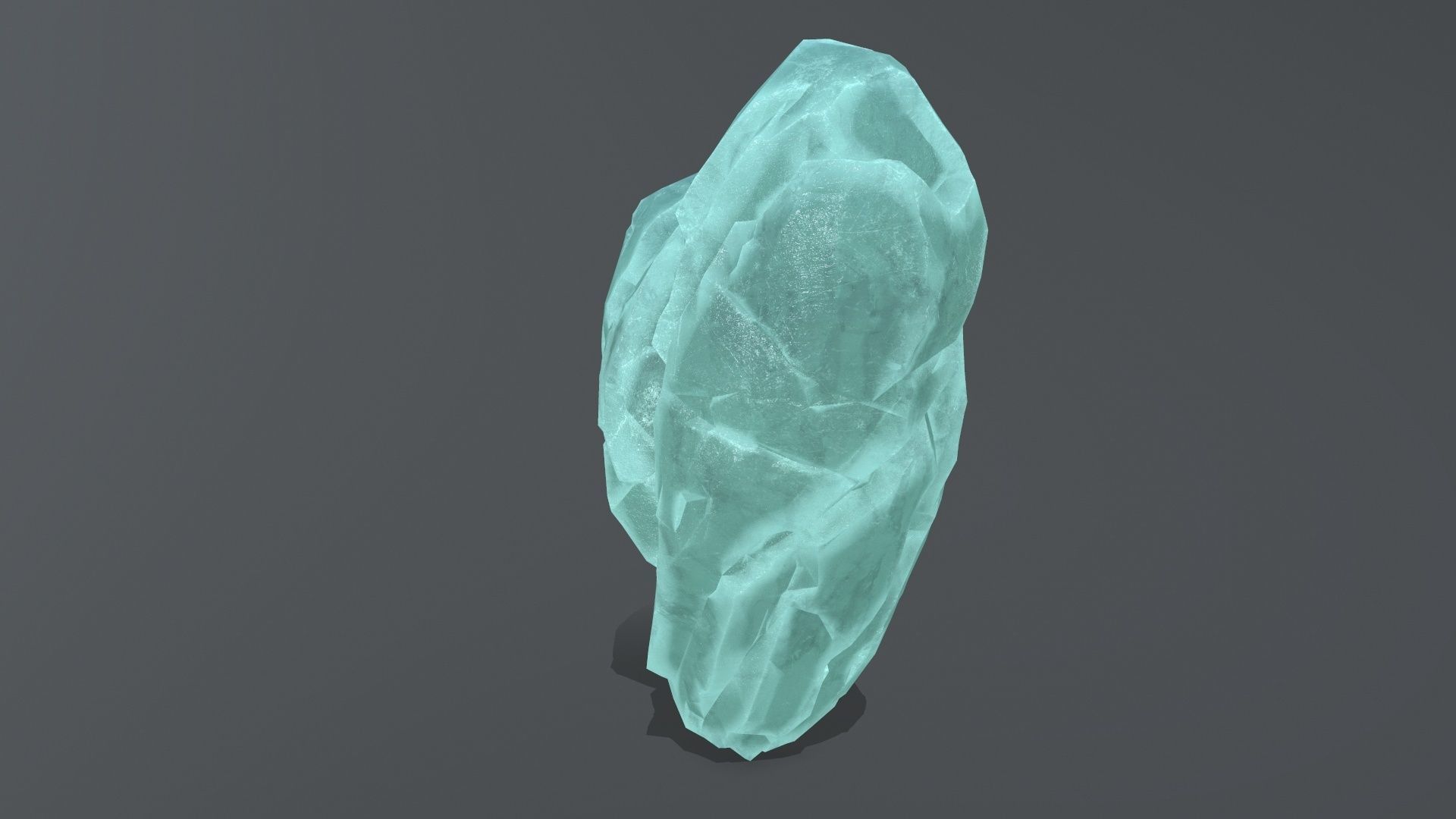Broken Heart Low-poly 3D model_3