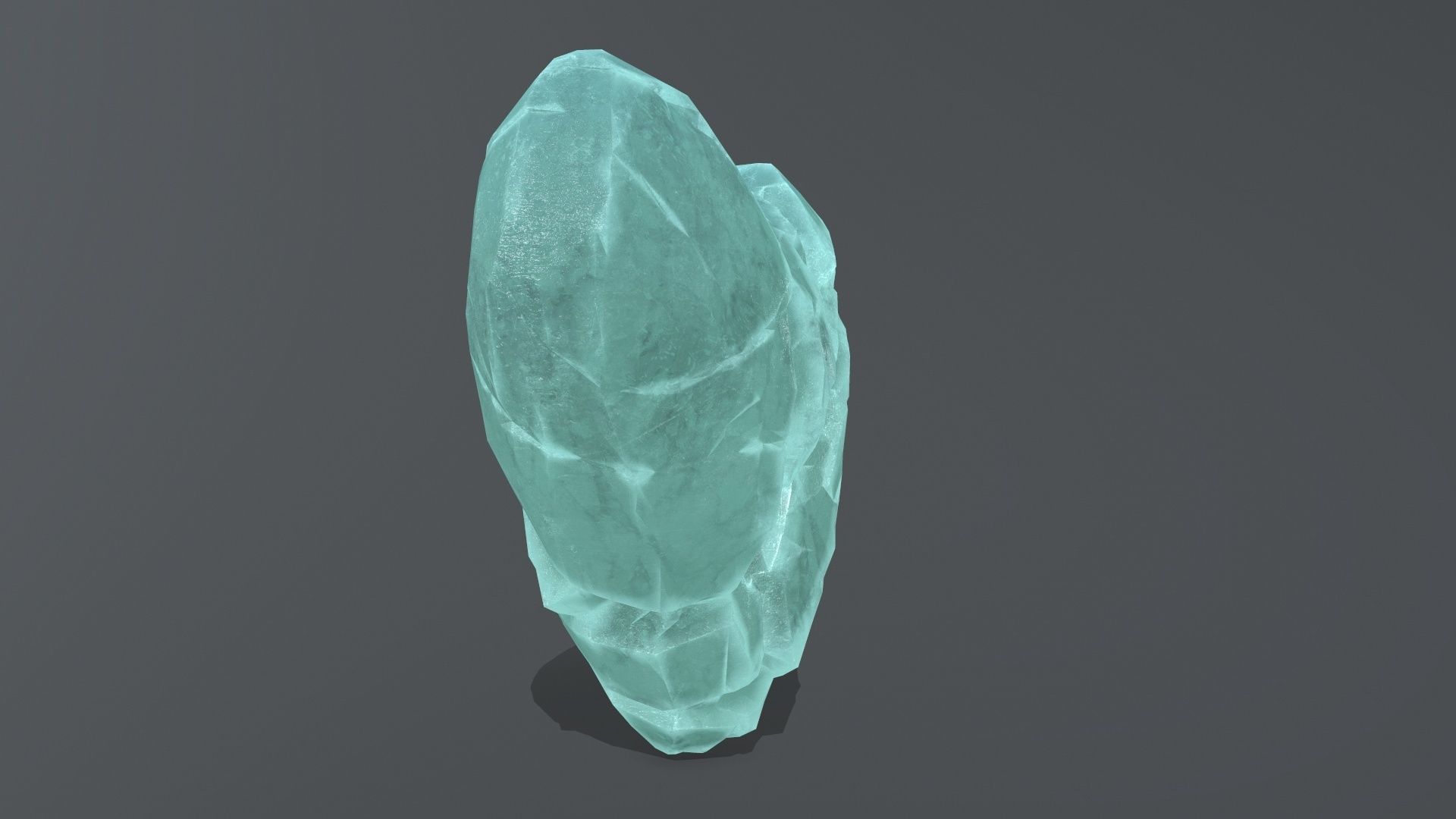 Broken Heart Low-poly 3D model_8