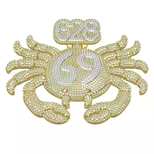 Crab Diamond Hip Hop Pendant