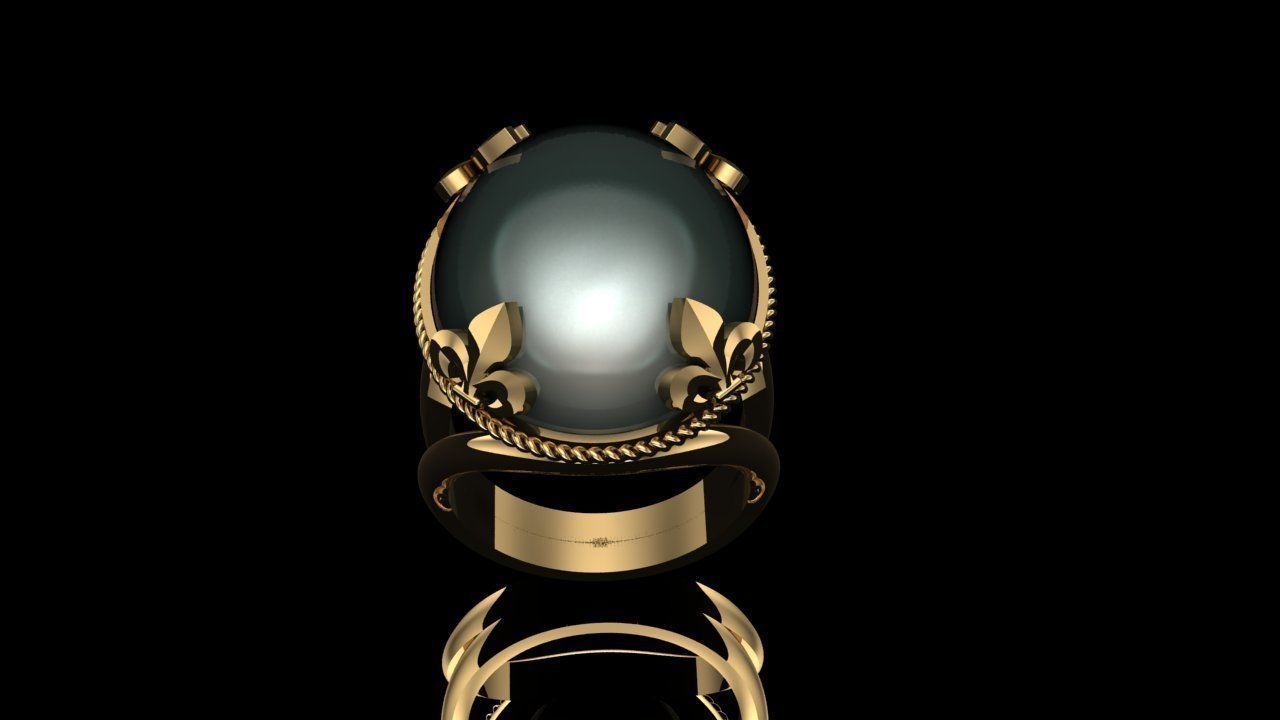 Women Ring 3D print model_1