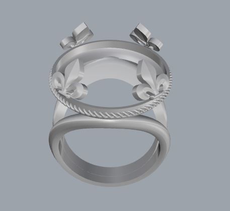 Women Ring 3D print model_8