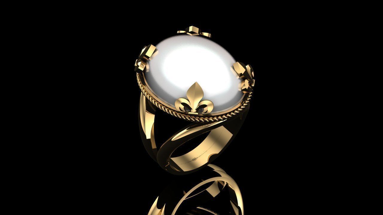 Women Ring 3D print model_6