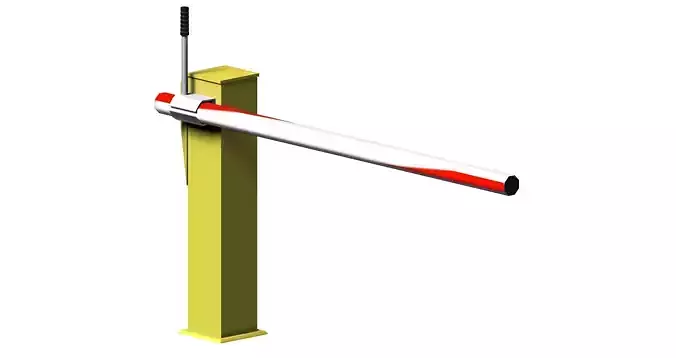 Yellow Aluminium Striped Vehicle Barrier