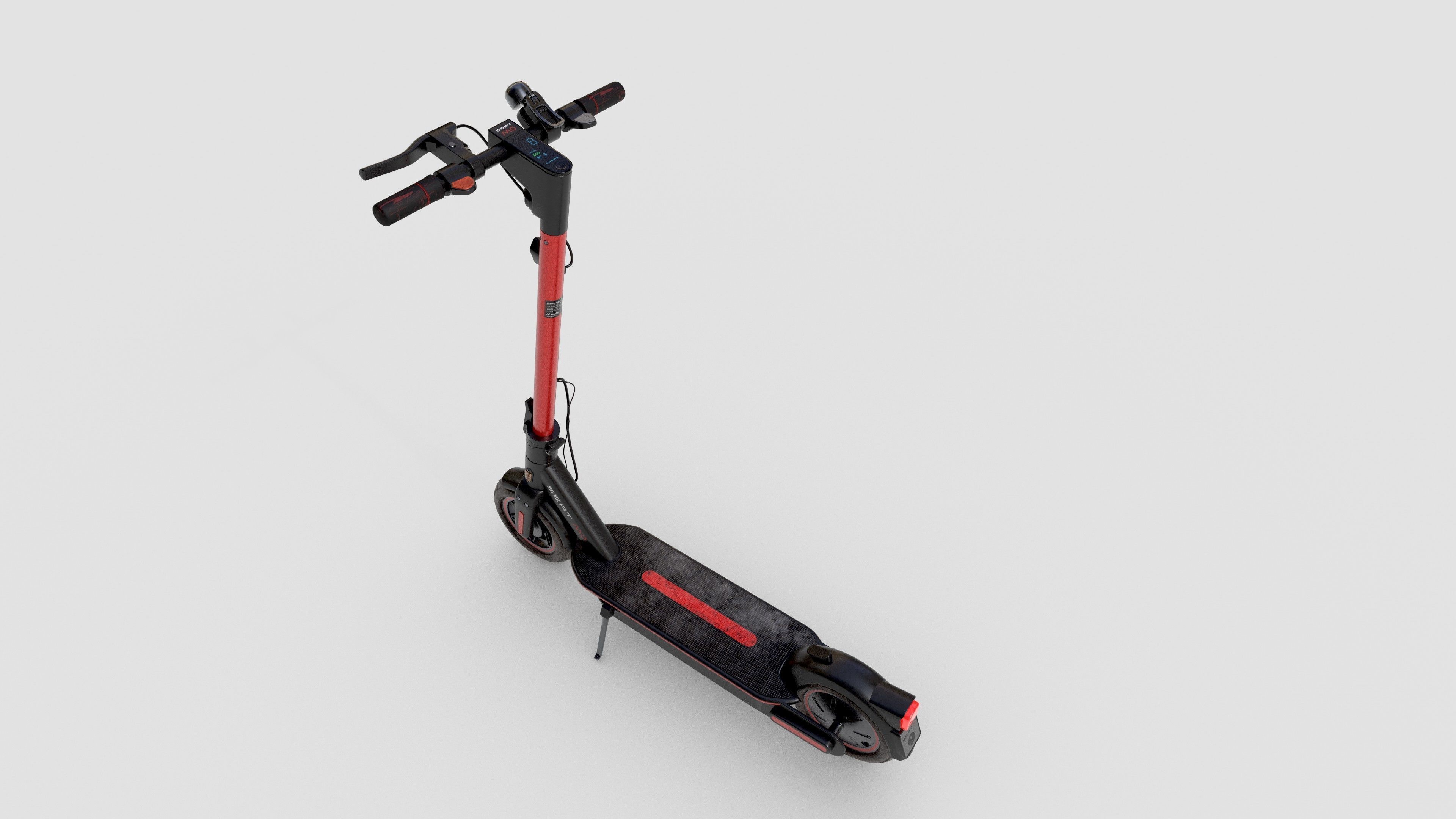 Electric Scooter Low-poly 3D model_3