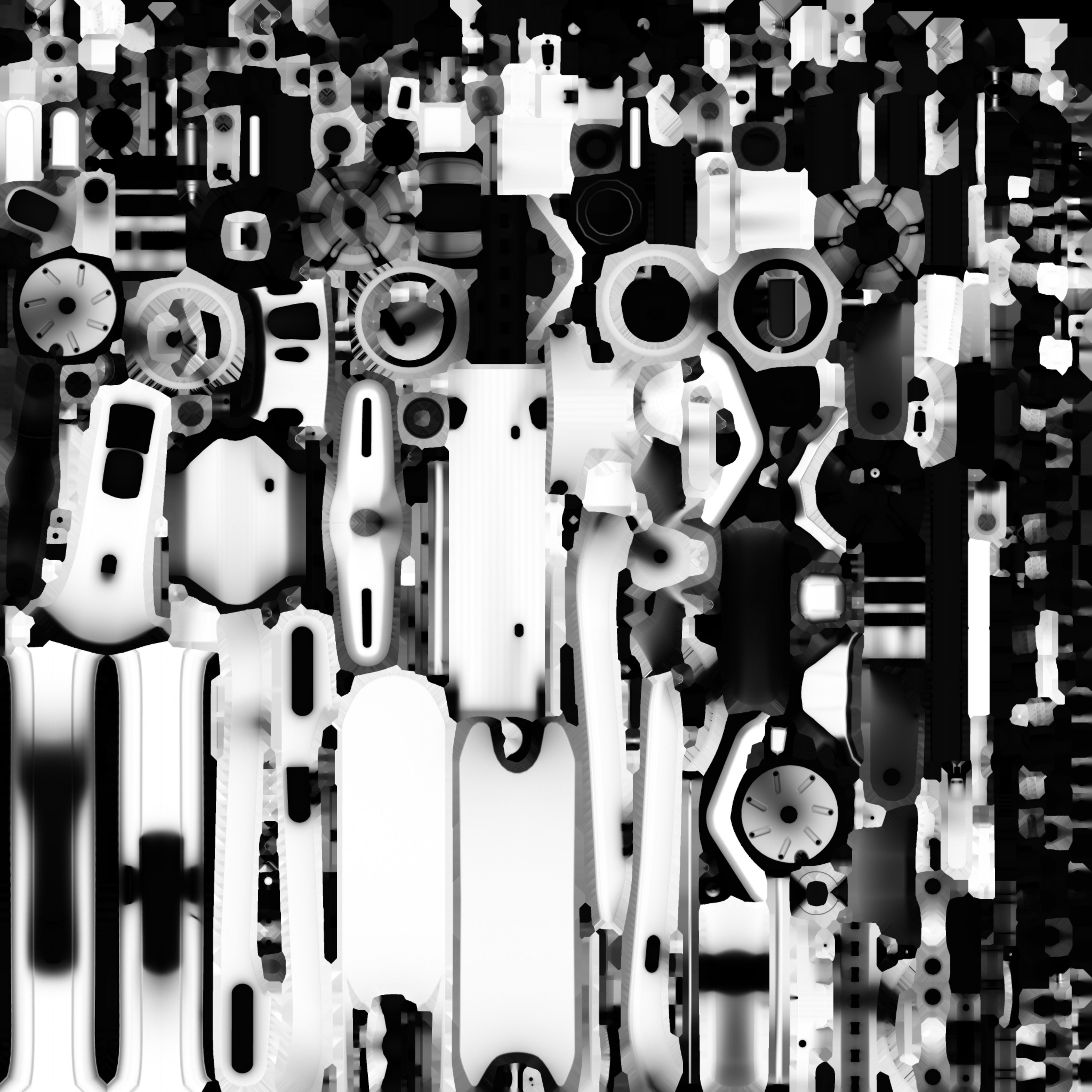 Electric Scooter Low-poly 3D model_18